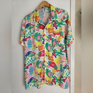 Hello Kitty Colorful Patterned Men’s Or Womans Shirt